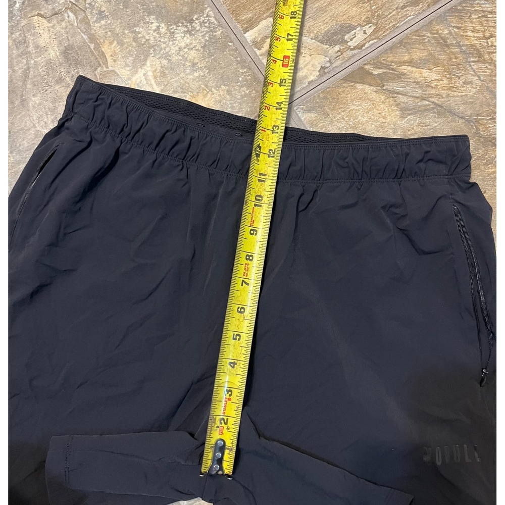 Nobull Training Shorts Mens Large Black Zipper Pockets - Picture 6 of 7
